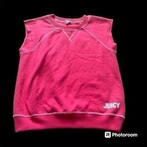 Juicy Couture pink sleeveless sweatshirt sporty shirt